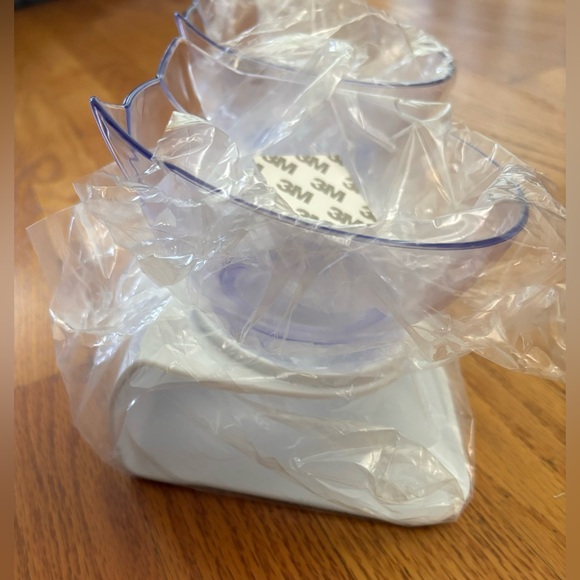 Unbranded Cat Dog Water Food Double Bowls Clear Pet Feeder w/ Raised Stand New - Picture 5 of 5